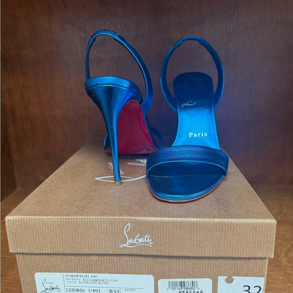 Christian Louboutin Blue Heels Sleek Slingback Design
SOLD‼️